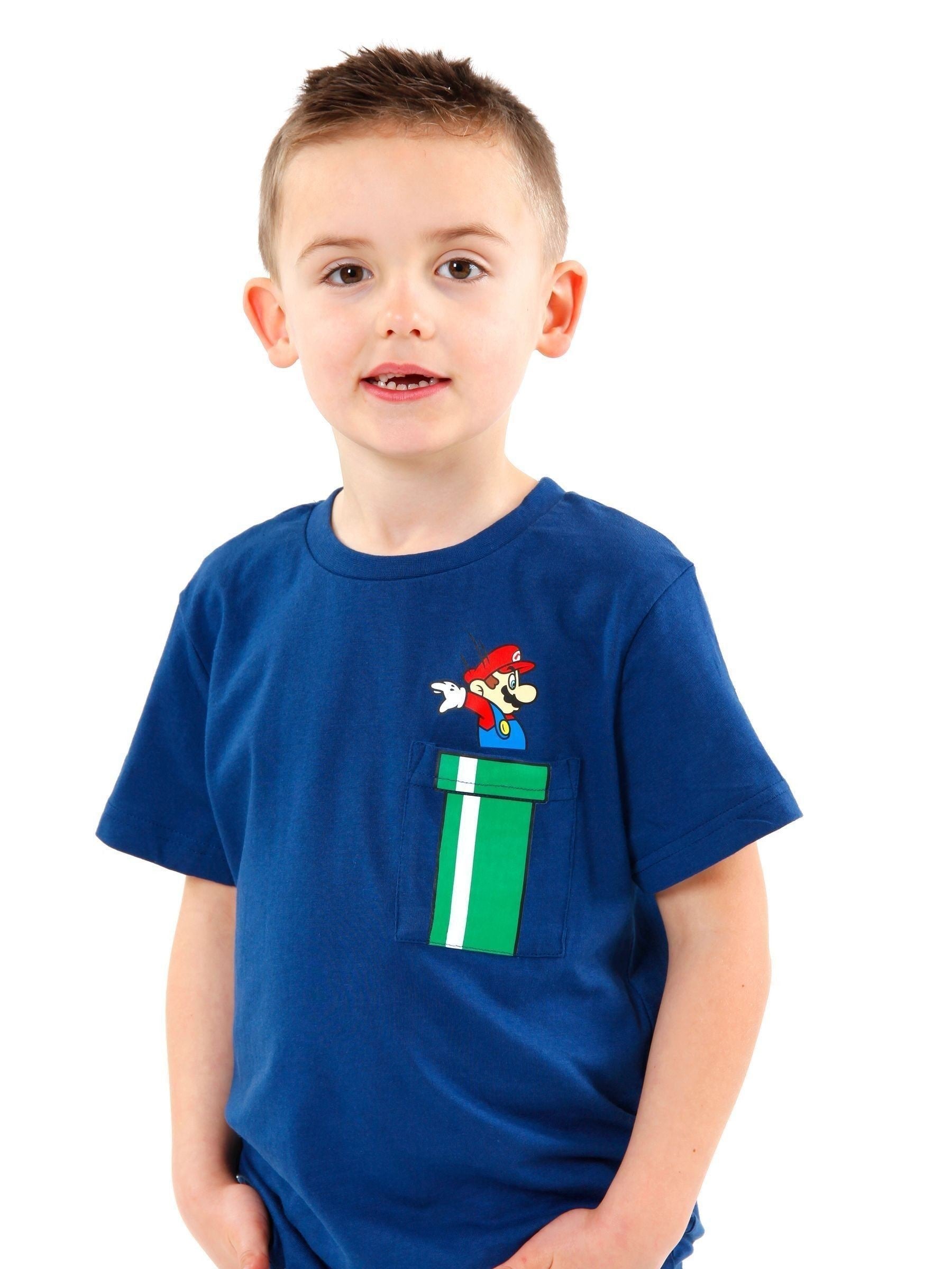 Character Blue Super Mario 100% Cotton T-Shirt image 1