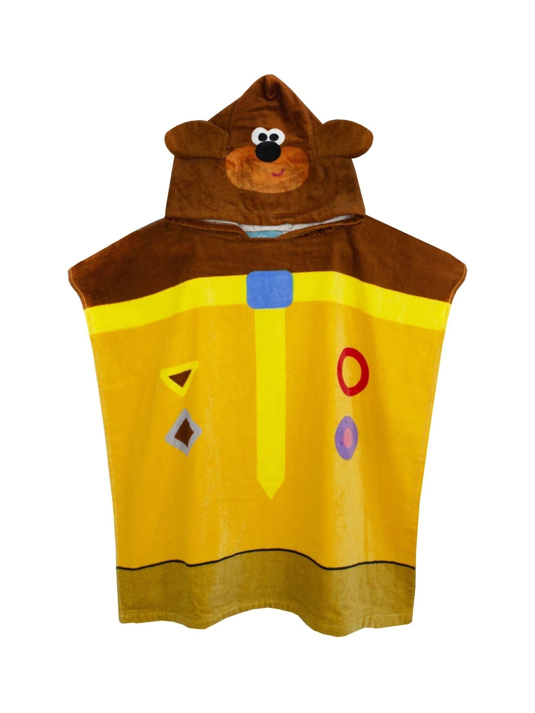 Vanilla Underground Yellow Hey Duggee 100% Cotton Character Towel Poncho image 1