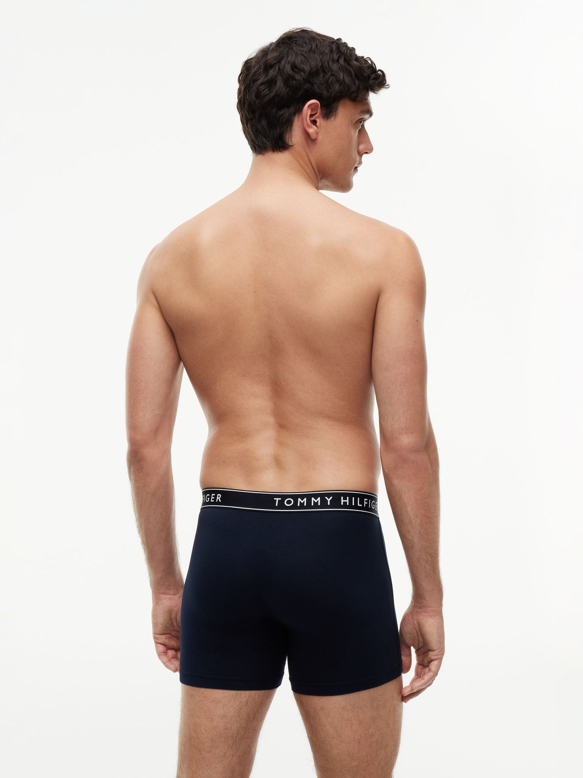Dsiney Kidz - Tommy Hilfiger Blue Essential Logo Waistband Boxer Briefs 3 Pack image 5