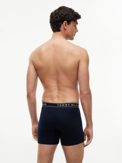 Dsiney Kidz - Tommy Hilfiger Blue Essential Logo Waistband Boxer Briefs 3 Pack image 5