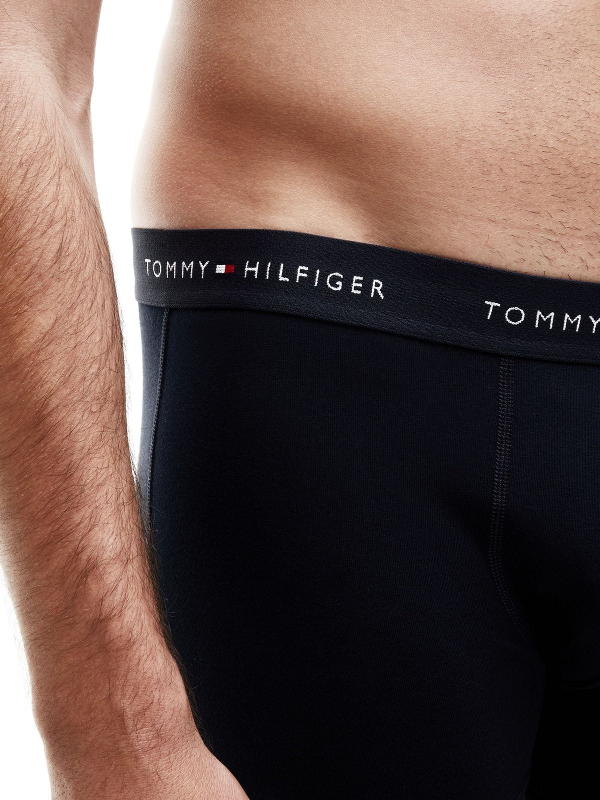 Dsiney Kidz - Tommy Hilfiger Orange Signature Logo Contrast Waistband Trunks 3 Pack image 5