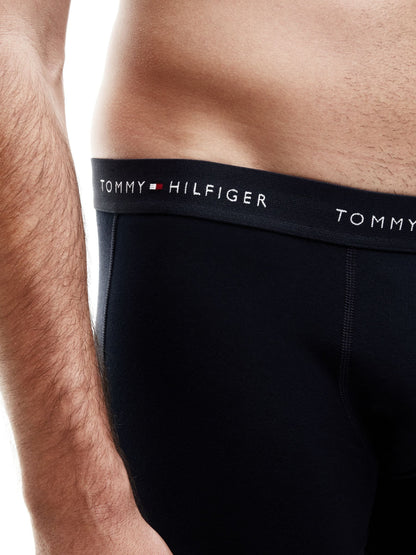 Dsiney Kidz - Tommy Hilfiger Orange Signature Logo Contrast Waistband Trunks 3 Pack image 5