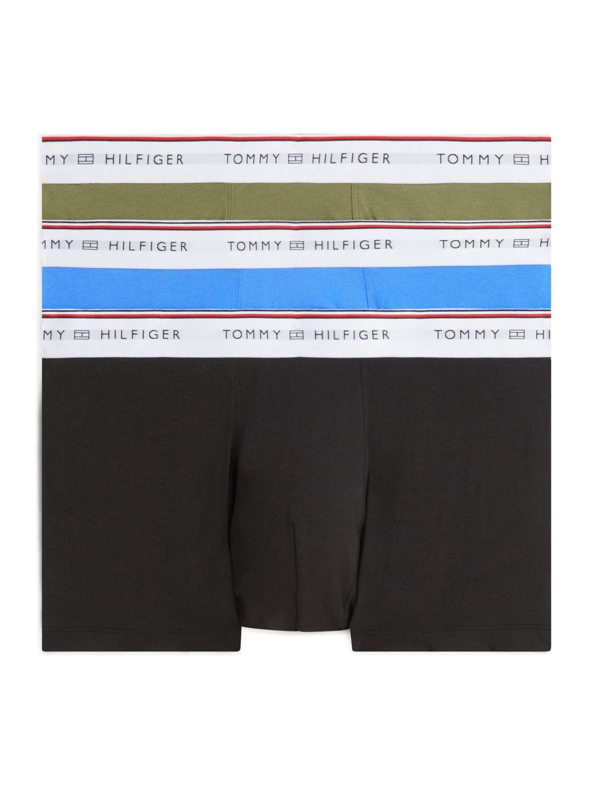 Dsiney Kidz - Tommy Hilfiger Black Global Stripe Logo Waistband Trunks 3 Pack image 1