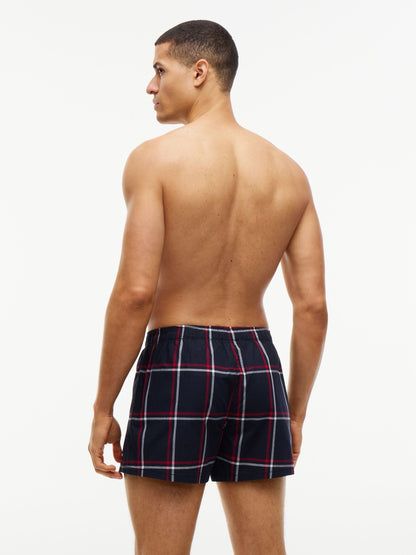 Dsiney Kidz - Tommy Hilfiger Red Heritage Print Woven Boxer Shorts 3 Pack image 3