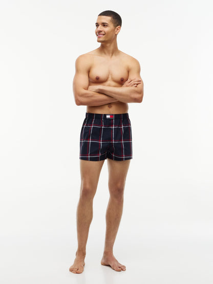 Dsiney Kidz - Tommy Hilfiger Red Heritage Print Woven Boxer Shorts 3 Pack image 4