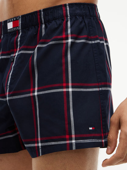 Dsiney Kidz - Tommy Hilfiger Red Heritage Print Woven Boxer Shorts 3 Pack image 5