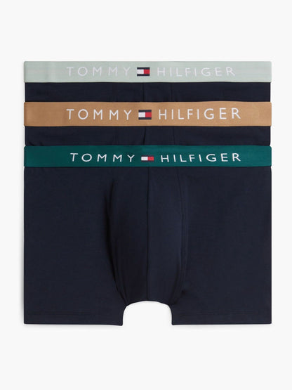 Dsiney Kidz - Tommy Hilfiger Blue TH Original Contrast Waistband Boxer Briefs 3-Pack image 1