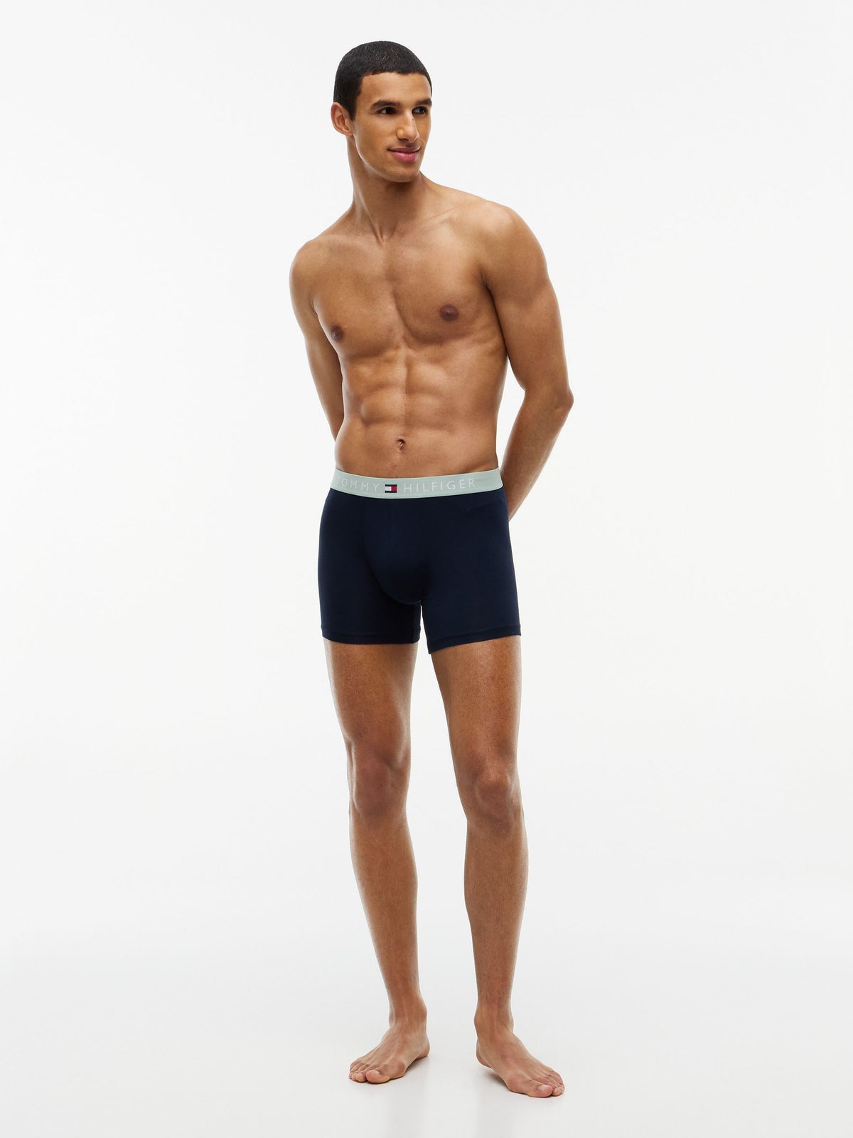 Dsiney Kidz - Tommy Hilfiger Blue TH Original Contrast Waistband Boxer Briefs 3-Pack image 4