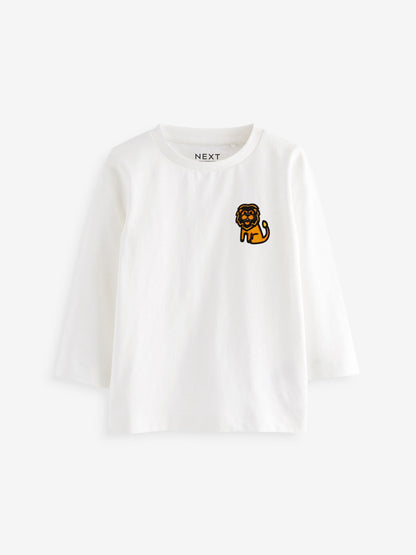 Multi Animal Long Sleeve T-Shirts 5 Pack (3mths-7yrs) image 6