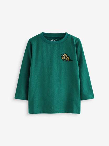 Multi Animal Long Sleeve T-Shirts 5 Pack (3mths-7yrs) image 7