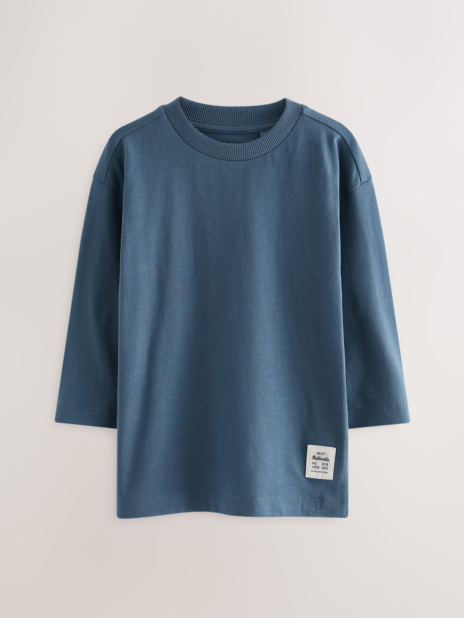 Multi Plain Long Sleeve T-Shirts 5 Pack (3mths-7yrs) image 3