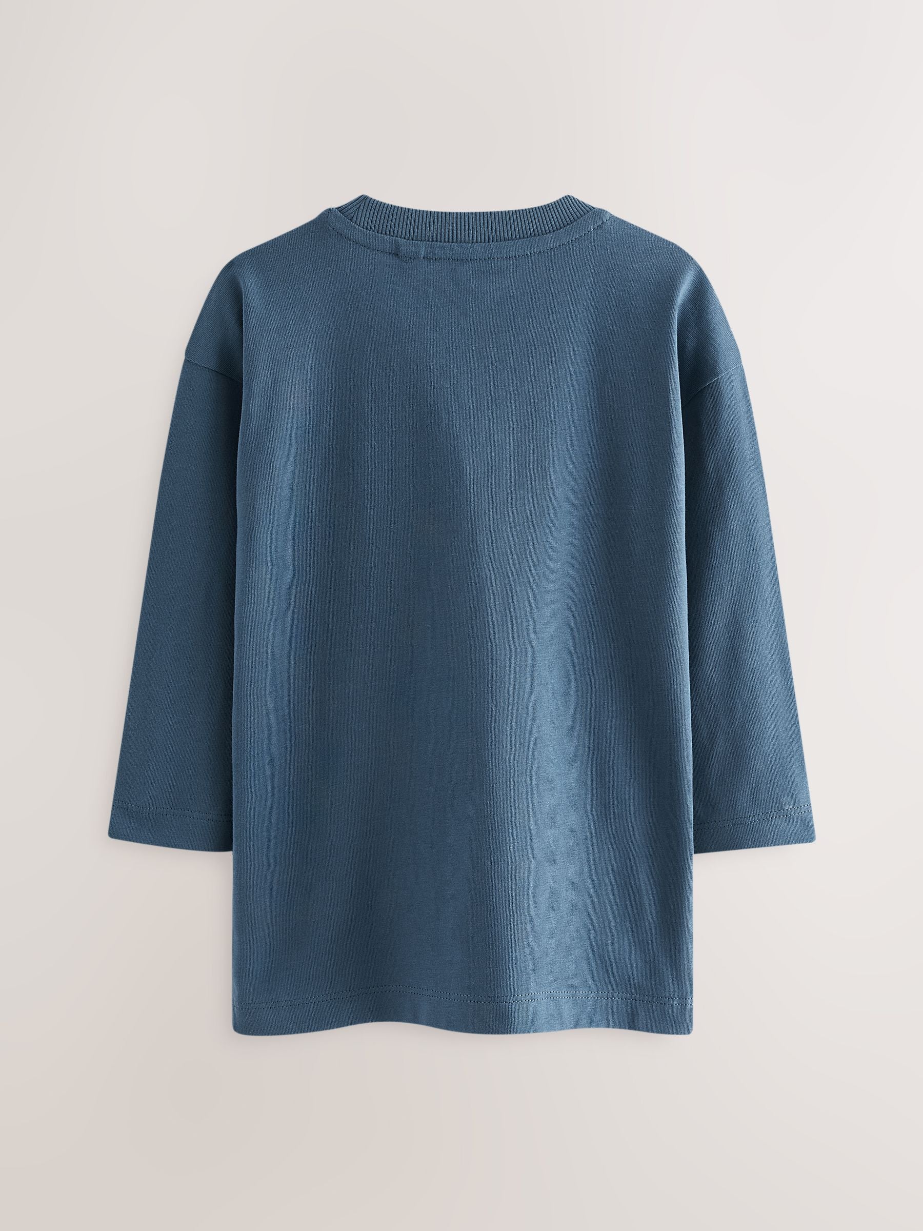 Multi Plain Long Sleeve T-Shirts 5 Pack (3mths-7yrs) image 4