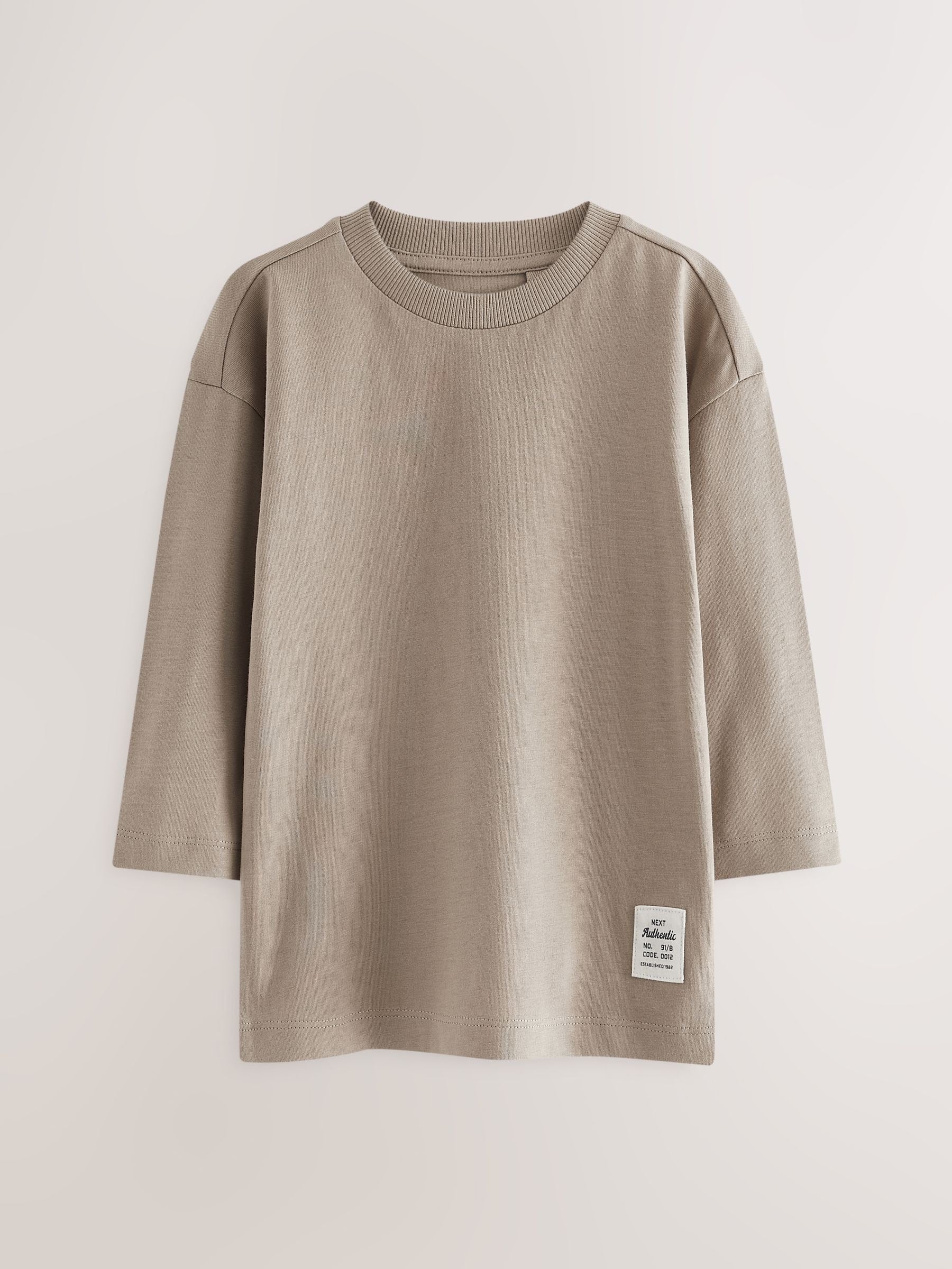 Multi Plain Long Sleeve T-Shirts 5 Pack (3mths-7yrs) image 6