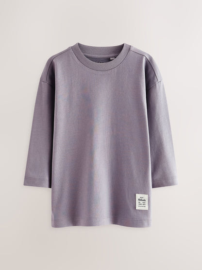 Multi Plain Long Sleeve T-Shirts 5 Pack (3mths-7yrs) image 7