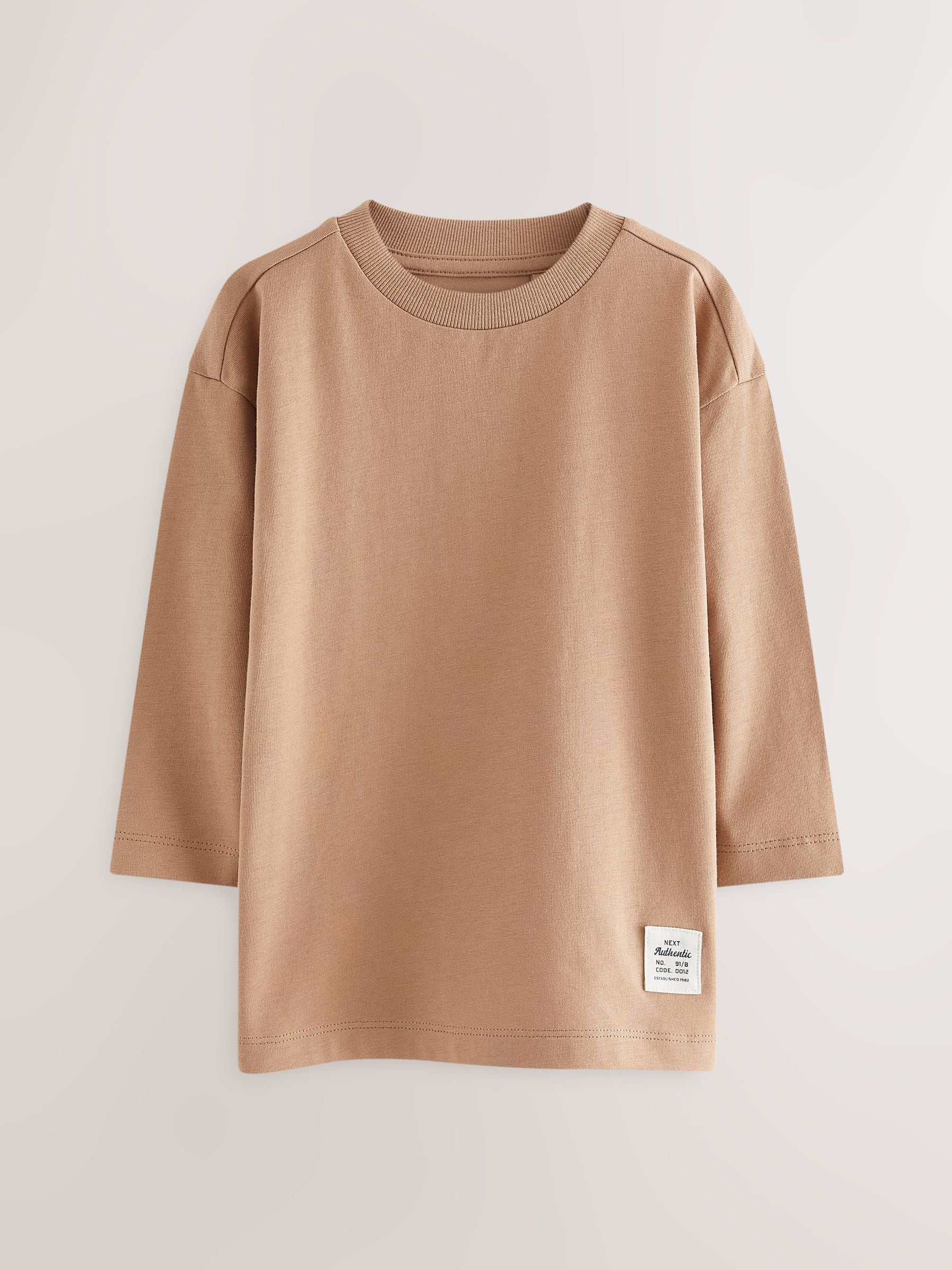 Multi Plain Long Sleeve T-Shirts 5 Pack (3mths-7yrs) image 8