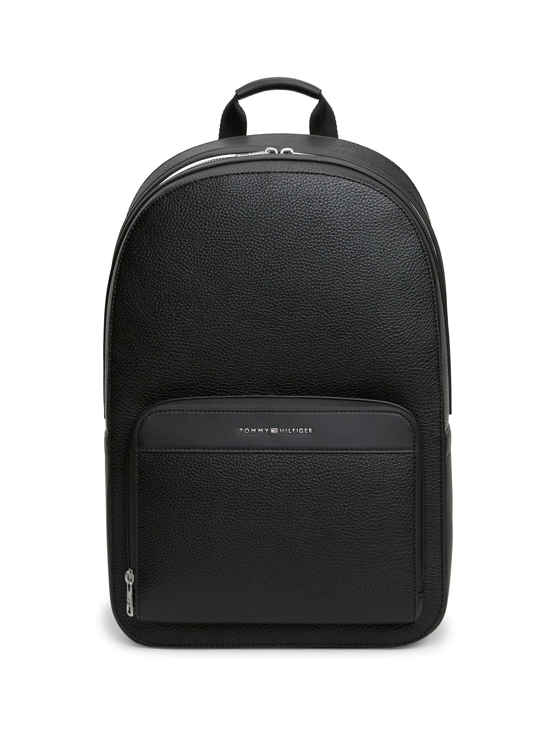 Tommy Hilfiger Black Metallic Logo Dome Backpack image 1