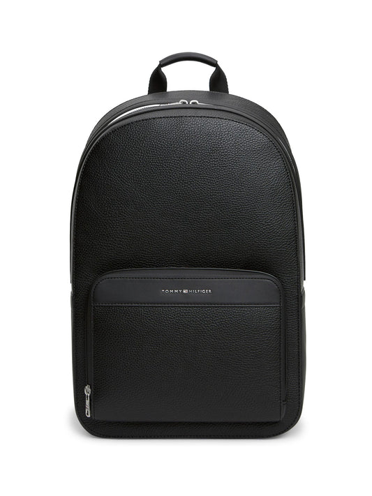 Tommy Hilfiger Black Metallic Logo Dome Backpack image 1