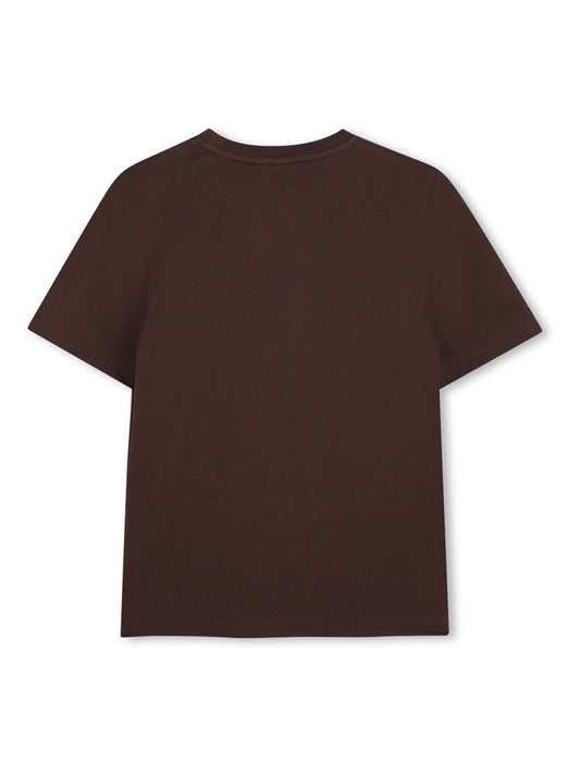 Dsiney Kidz - BOSS Brown Logo Short Sleeve T-Shirt image 2