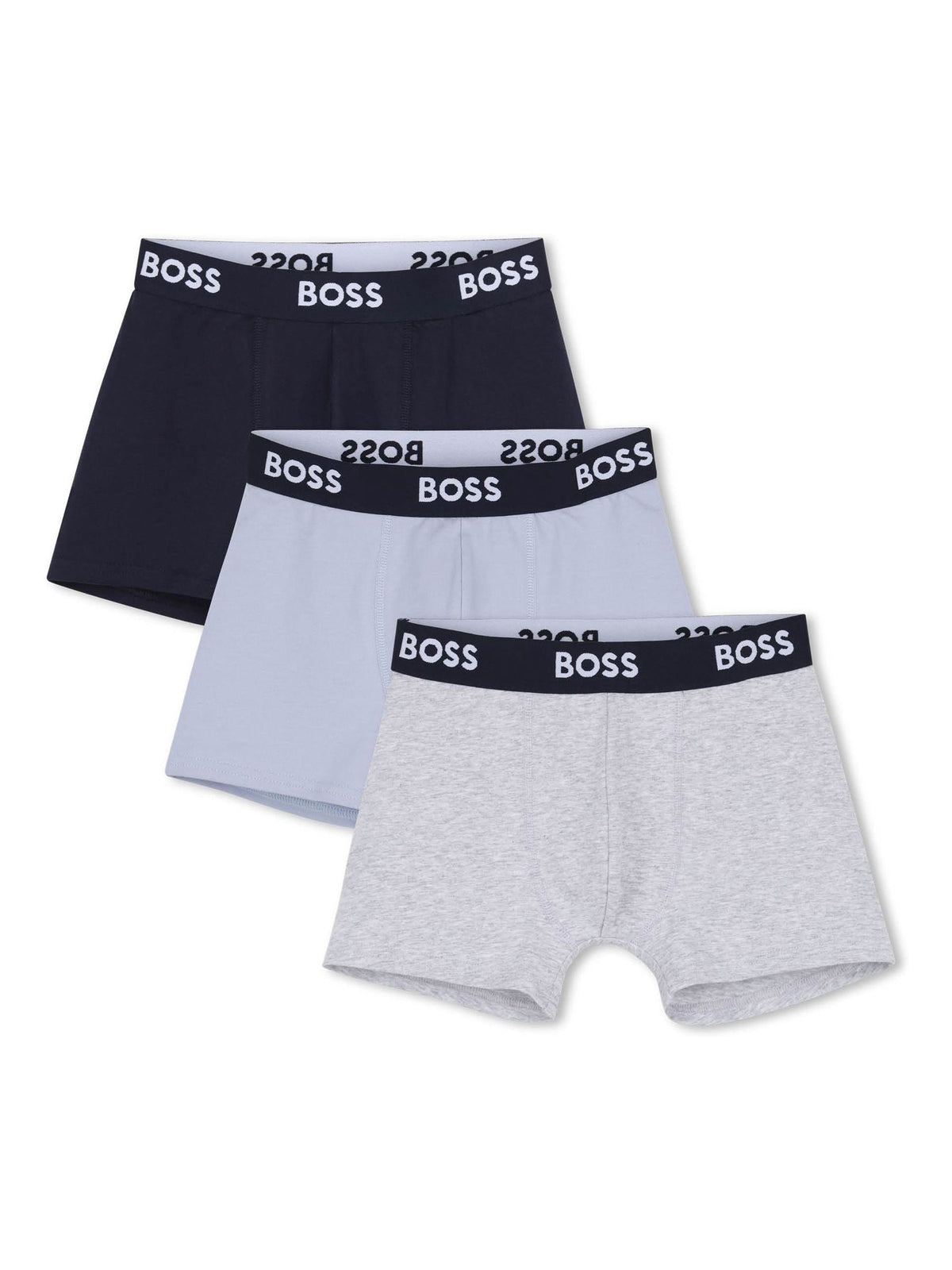 Dsiney Kidz - BOSS Blue/Navy/Grey Boxers 3 Pack image 1