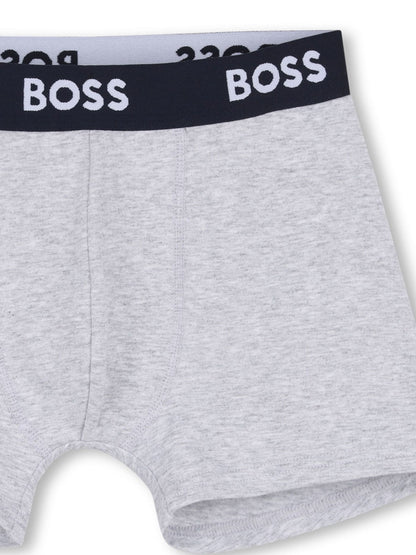 Dsiney Kidz - BOSS Blue/Navy/Grey Boxers 3 Pack image 2