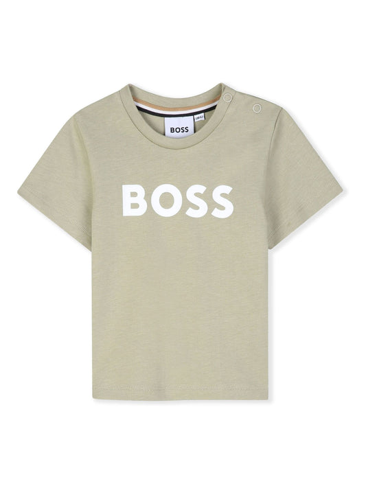 Dsiney Kidz - BOSS Green Cotton Short Sleeve T-Shirt image 1
