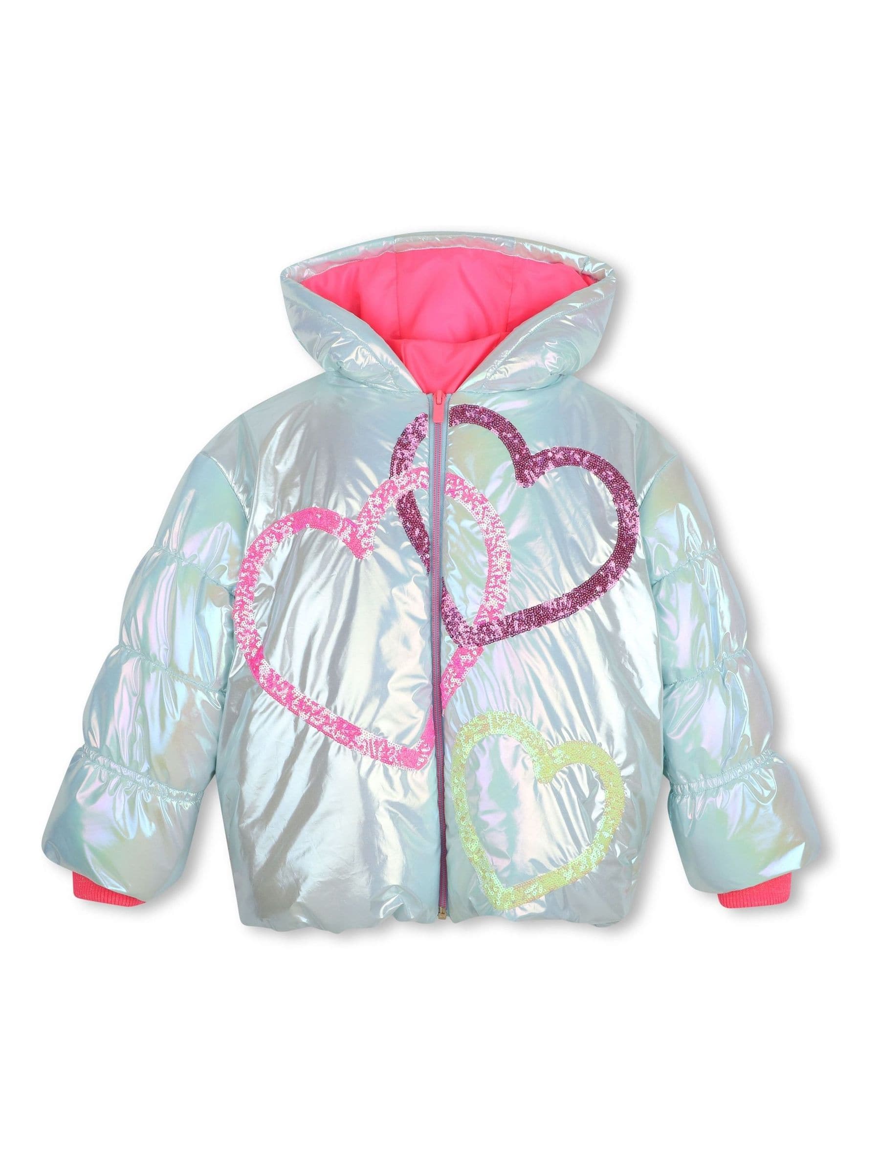 Dsiney Kidz - Billieblush Blue Hooded Puffer Jacket image 1