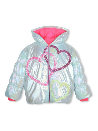 Dsiney Kidz - Billieblush Blue Hooded Puffer Jacket image 1