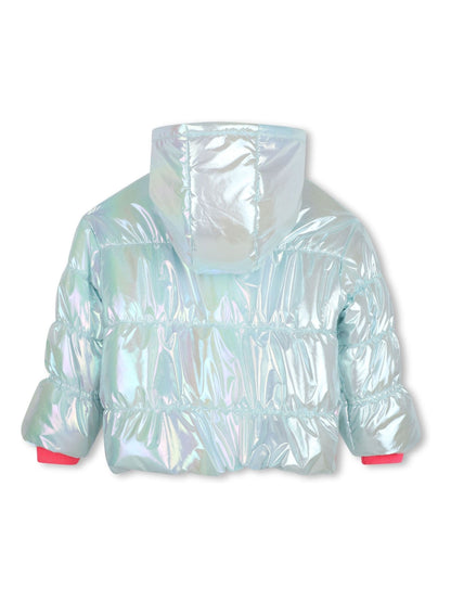 Dsiney Kidz - Billieblush Blue Hooded Puffer Jacket image 2