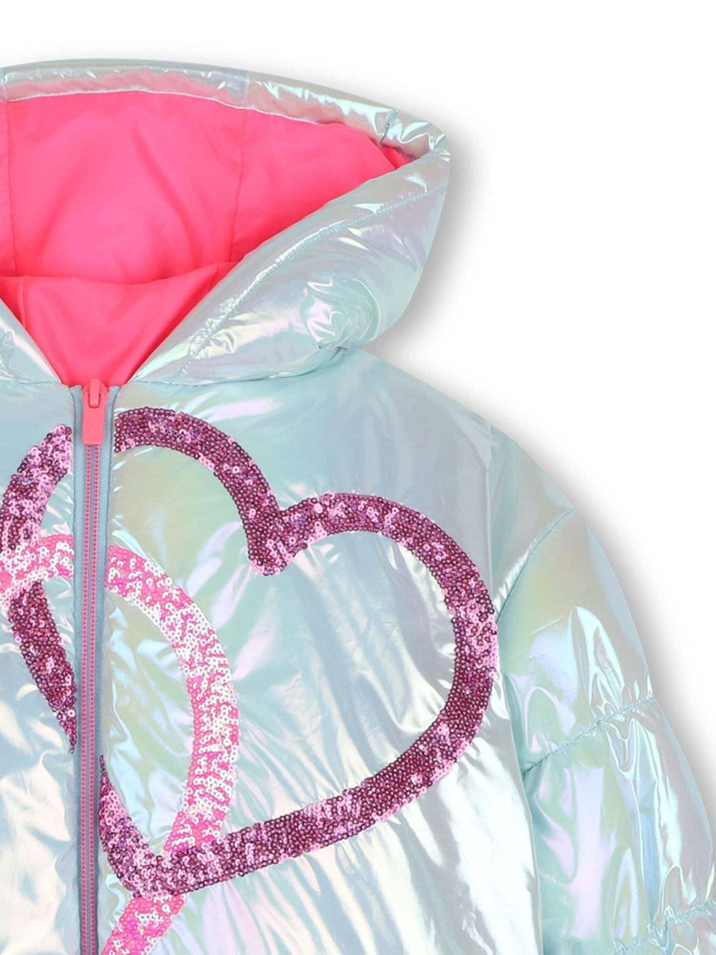 Dsiney Kidz - Billieblush Blue Hooded Puffer Jacket image 3