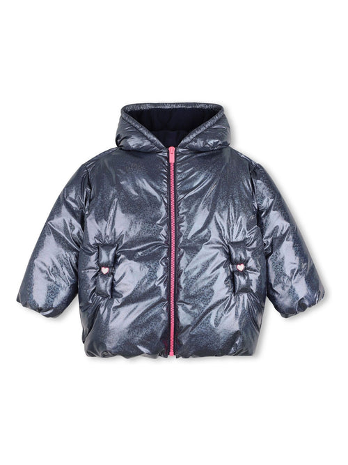 Dsiney Kidz - Billieblush Blue Hooded Puffer Jacket image 1