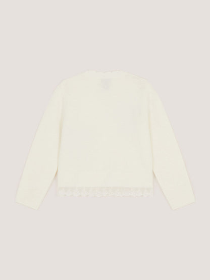 Monsoon Cream Embellished Bow Cardigan - image 2
