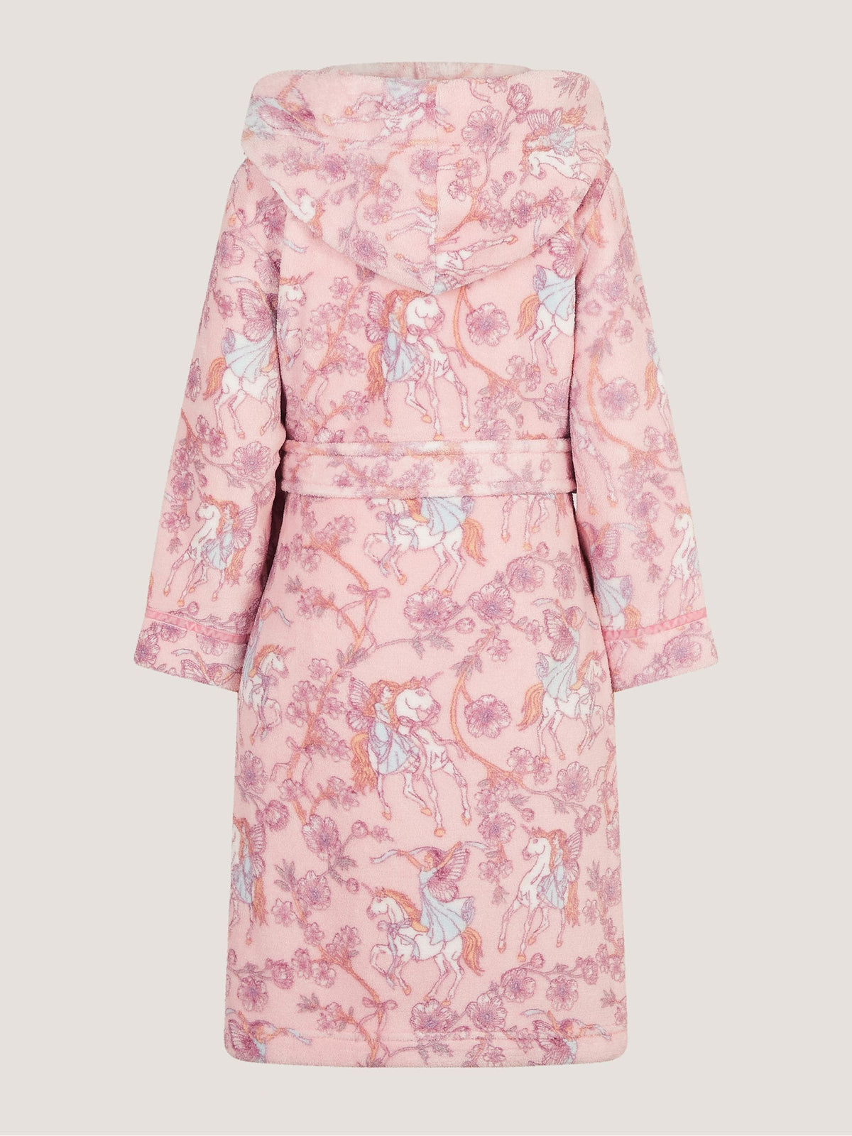 Dsiney Kidz - Monsoon Pink Fairy Unicorn Print Dressing Gown image 2