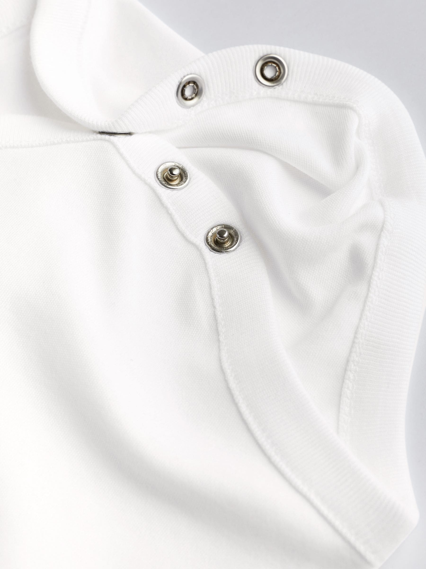 White 7 Pack Essential Baby Long Sleeve Bodysuits image 5