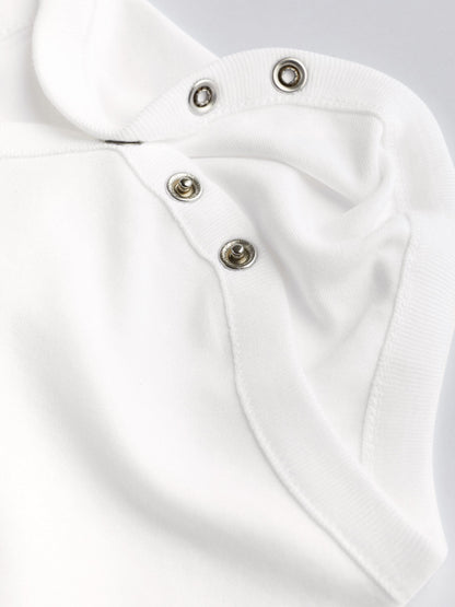 White 7 Pack Essential Baby Long Sleeve Bodysuits image 5
