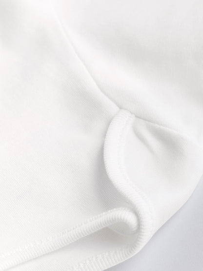 White 7 Pack Essential Baby Long Sleeve Bodysuits image 6