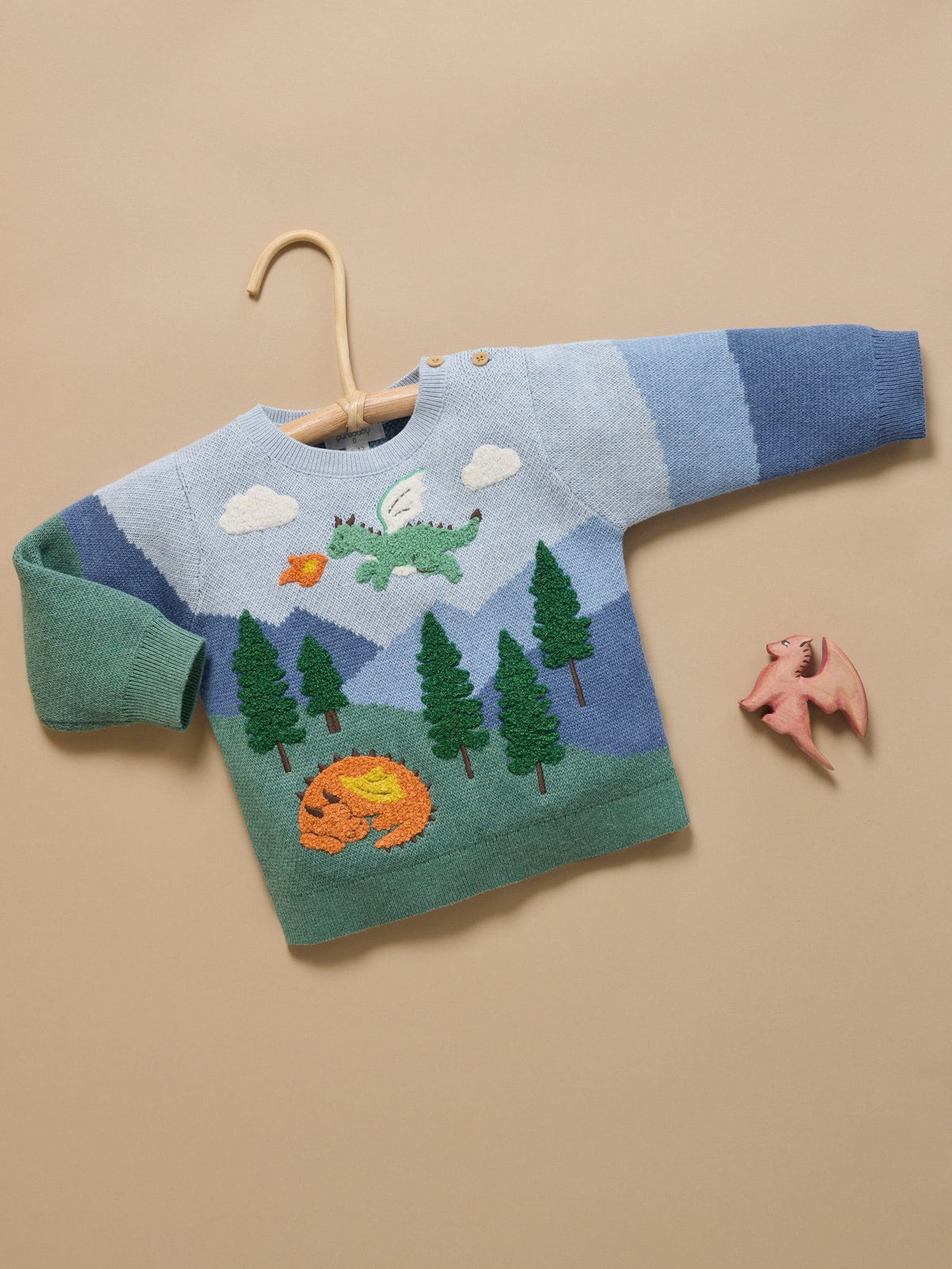 Purebaby Green Dragon Mountain Knit Jumper - image 3