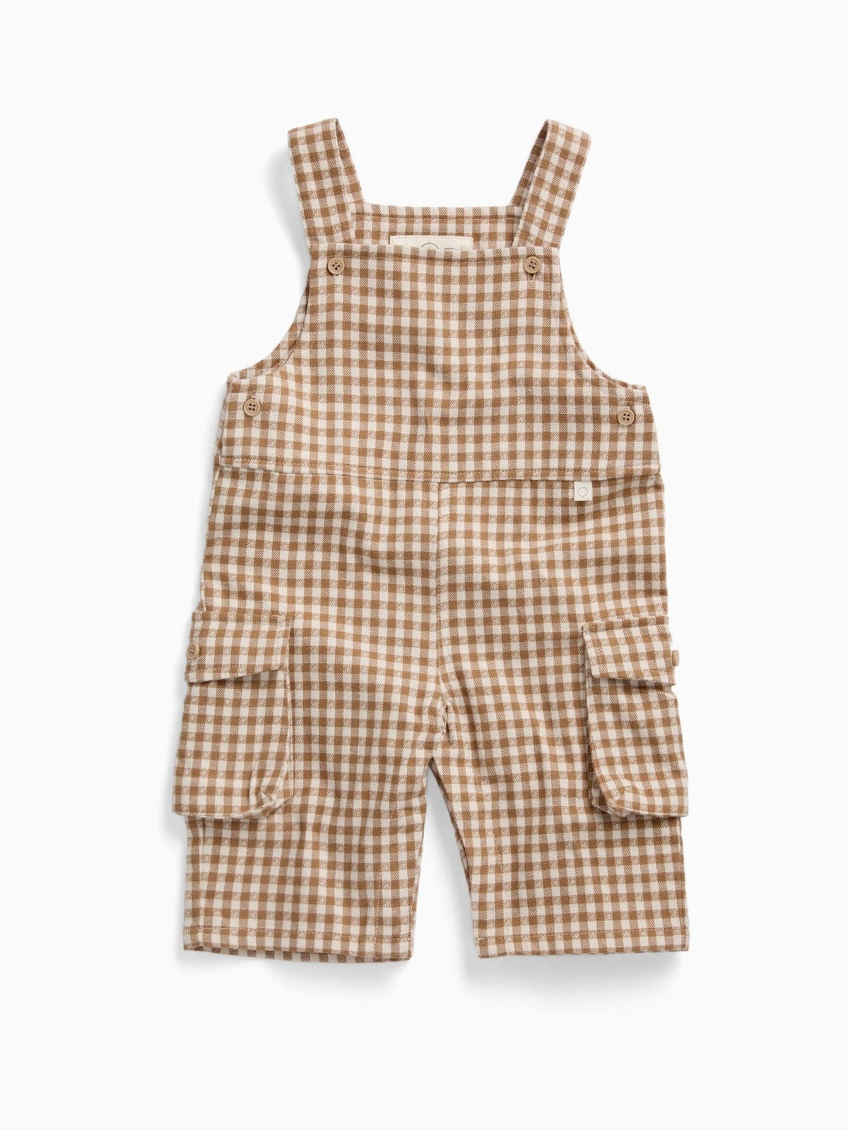 MORI Brown Checked Dungarees - image 2