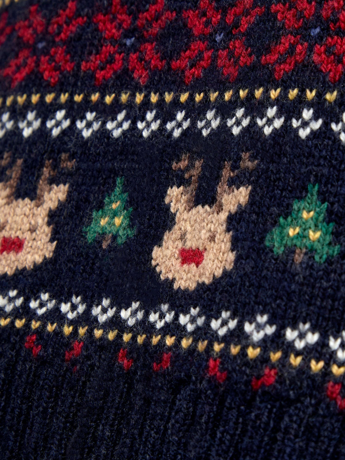 JoJo Maman Bébé Navy Blue Christmas Character Fairisle Tank Top - image 4