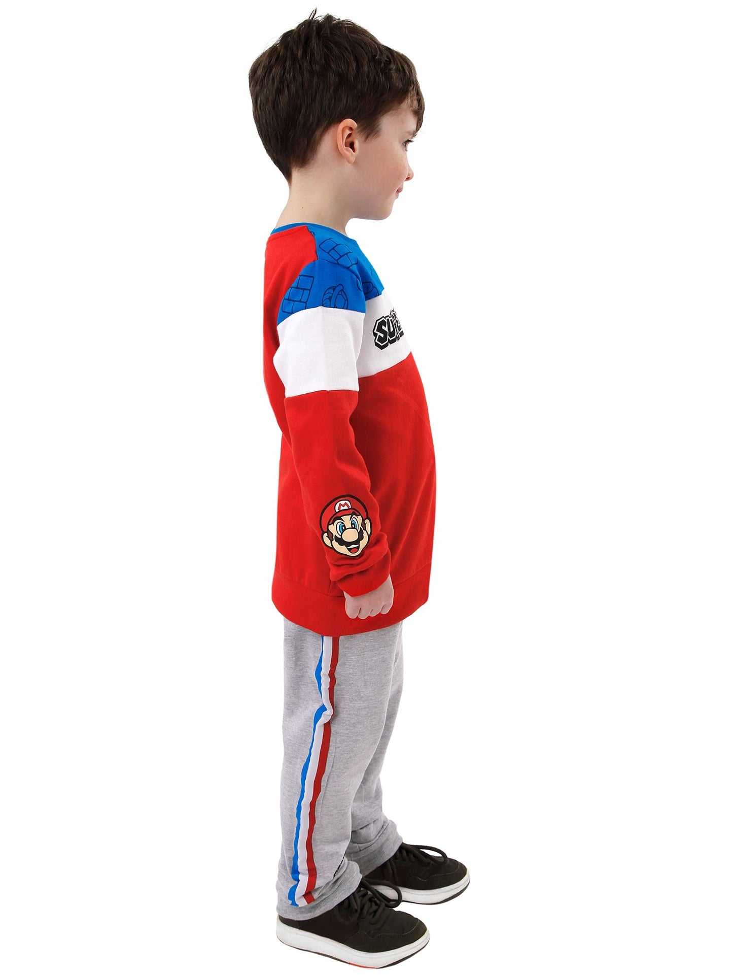 Dsiney Kidz - Character Orange/Grey 100% Cotton Super Mario Joggers Set image 4