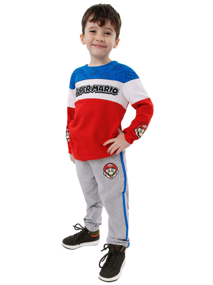 Dsiney Kidz - Character Orange/Grey 100% Cotton Super Mario Joggers Set image 6