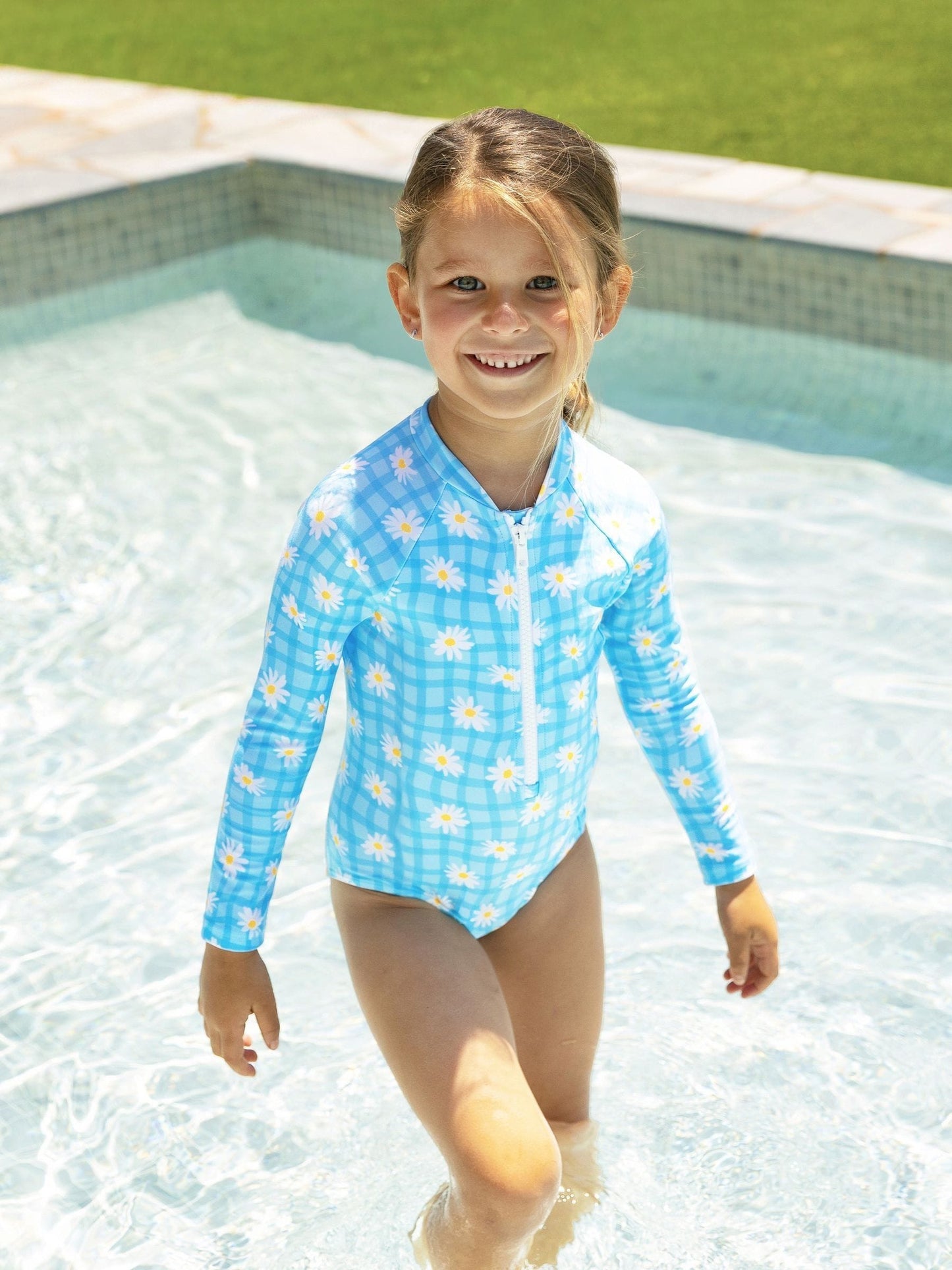 Dsiney Kidz - Zoggs Blue Kids Girls Paddle Swimsuit image 4