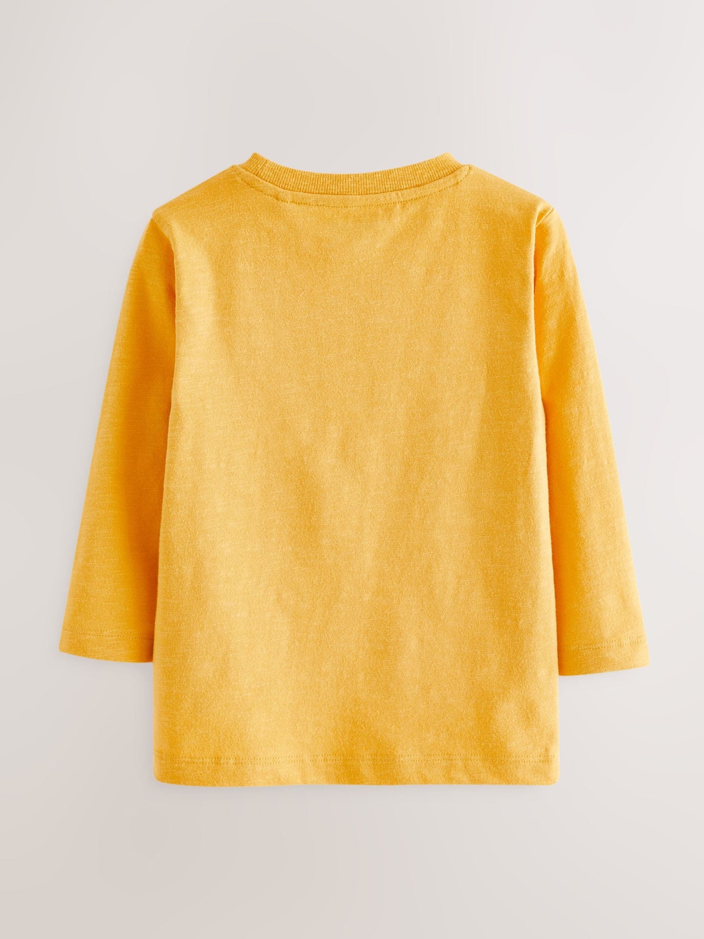 Ochre Yellow Long Sleeve Plain T-Shirt (3mths-7yrs) image 2