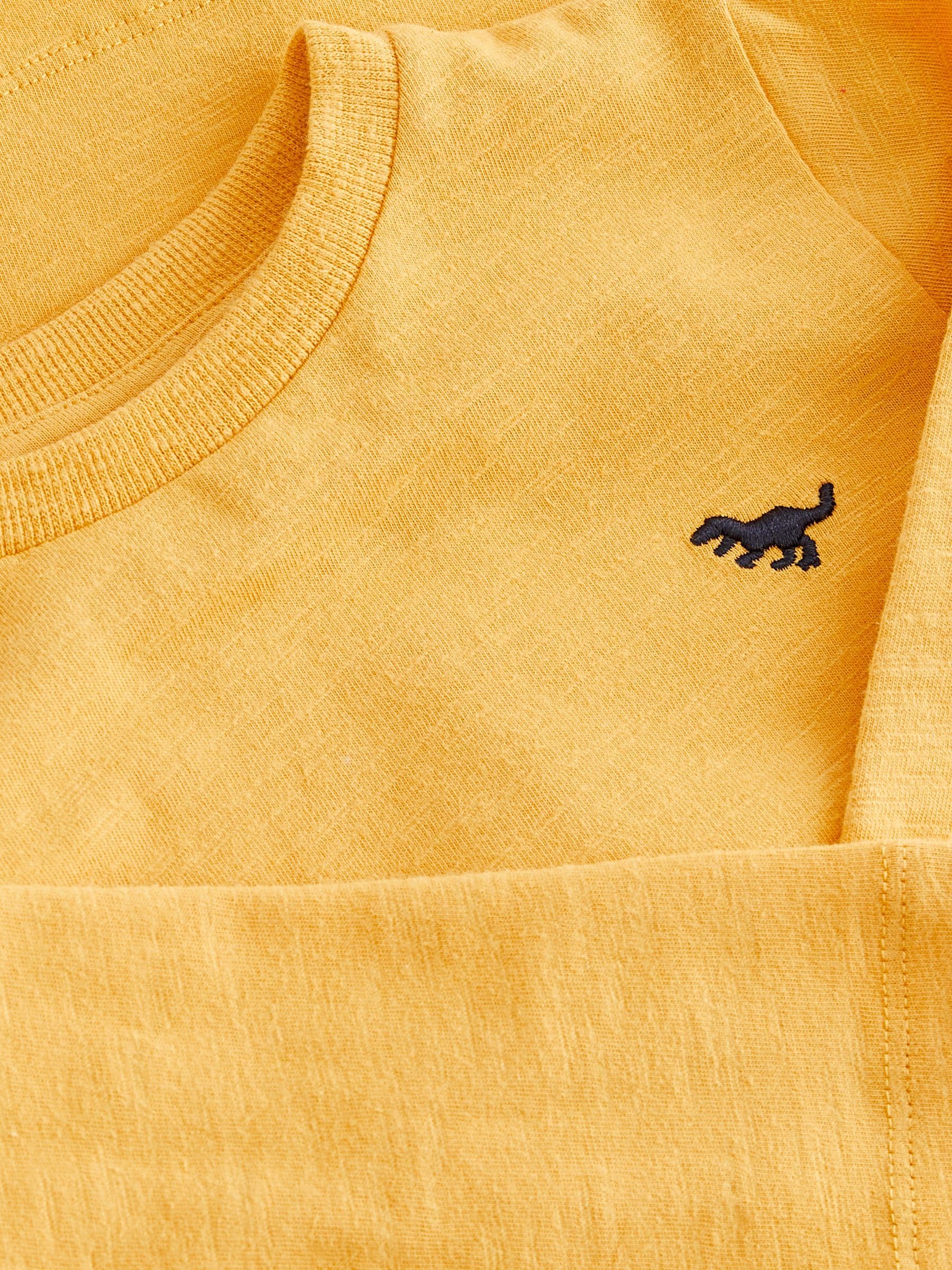 Ochre Yellow Long Sleeve Plain T-Shirt (3mths-7yrs) image 3