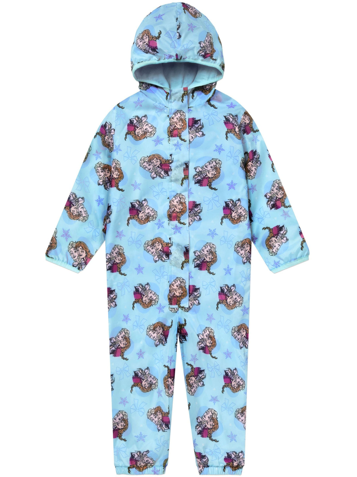 Character Blue Disney Frozen Anna & Elsa Puddlesuit - image 1