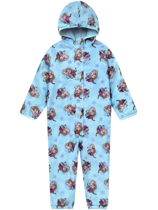 Character Blue Disney Frozen Anna & Elsa Puddlesuit - image 1