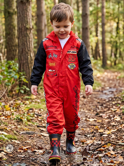 Character Red Disney Cars Lightning McQueen Puddlesuit - image 4