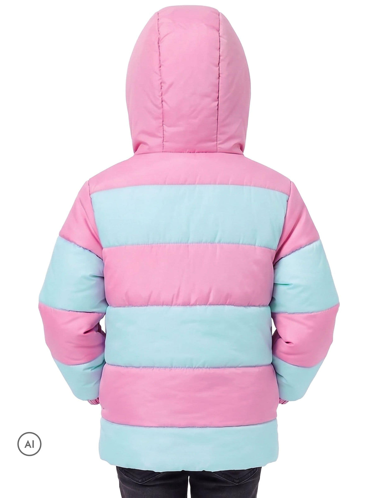 Character Pink Disney Lilo & Stitch Puffer Stitch And Angel Jacket - image 6