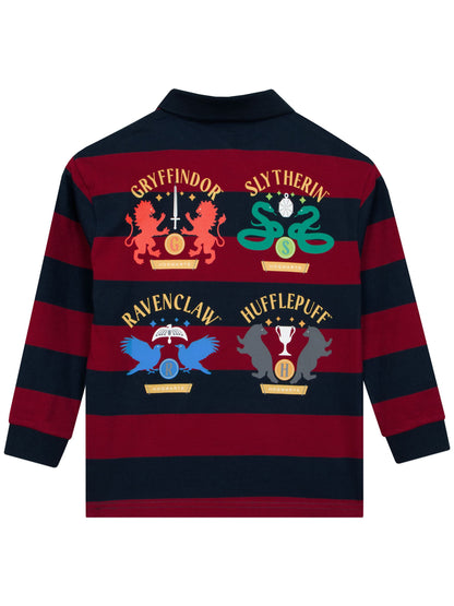Character Red Harry Potter Hogwarts Rugby Shirt - image 10