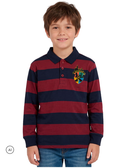 Character Red Harry Potter Hogwarts Rugby Shirt - image 2