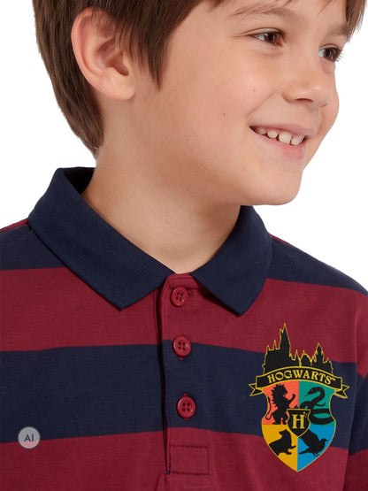 Character Red Harry Potter Hogwarts Rugby Shirt - image 4